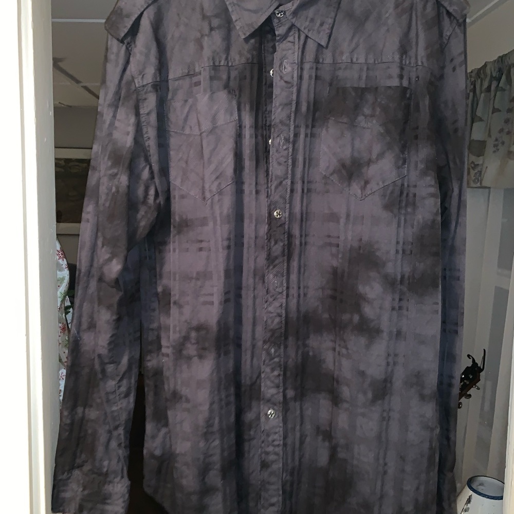 mens Affliction button down shirt